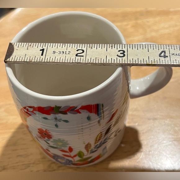 Anthropologie Starla M. Halfmann Monogram Letter Initial “C” Coffee Tea Cup Mug - Picture 14 of 14